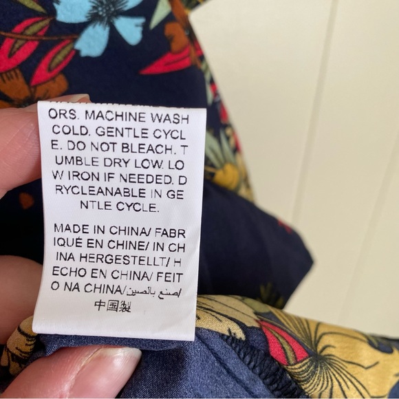 SHEIN Emery Rose Plus Floral Print Mesh Insert Short Sleeve Top - Picture 6 of 10